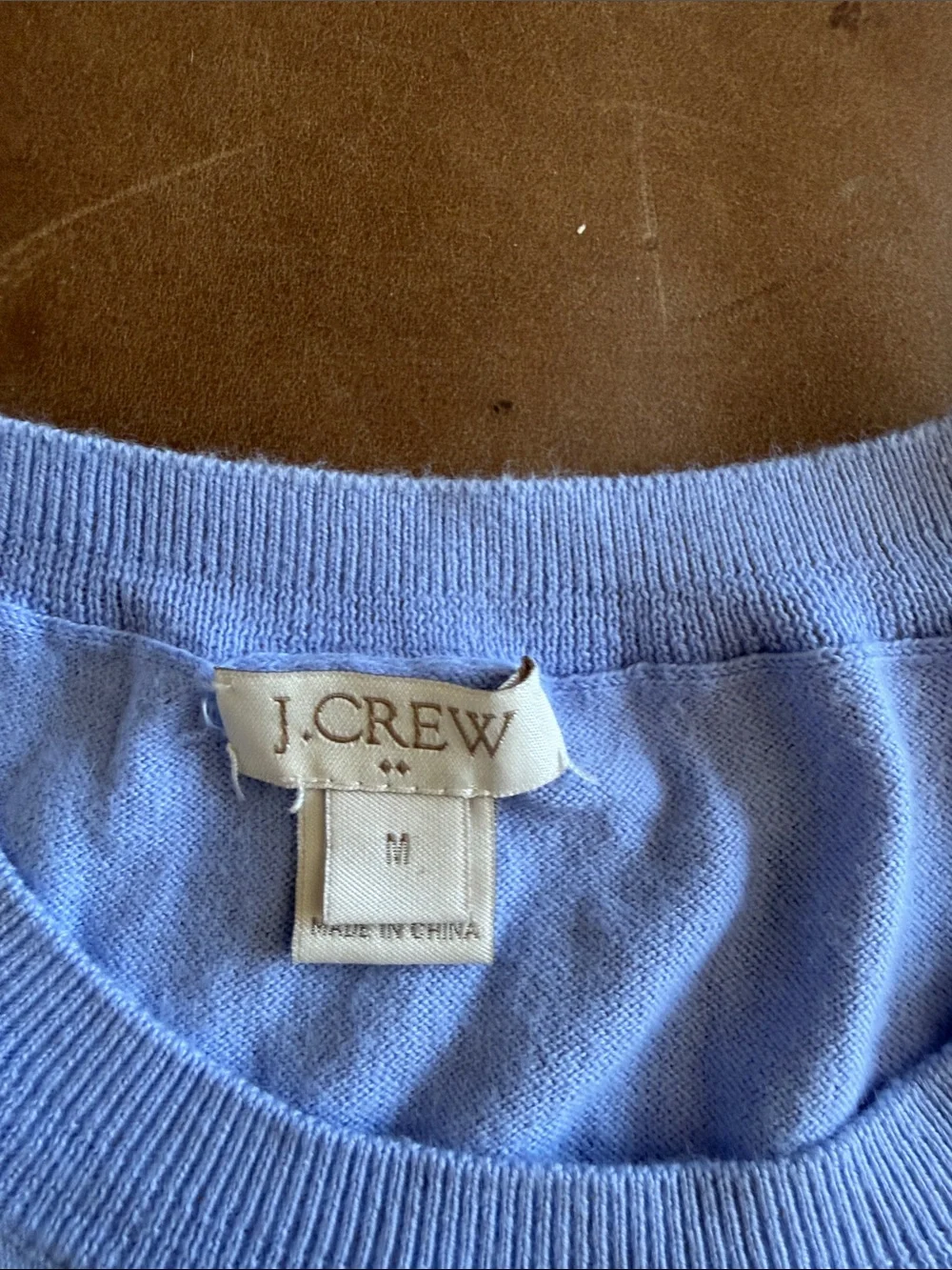 J. Crew Pale Blue Sleeveless Knit Shell